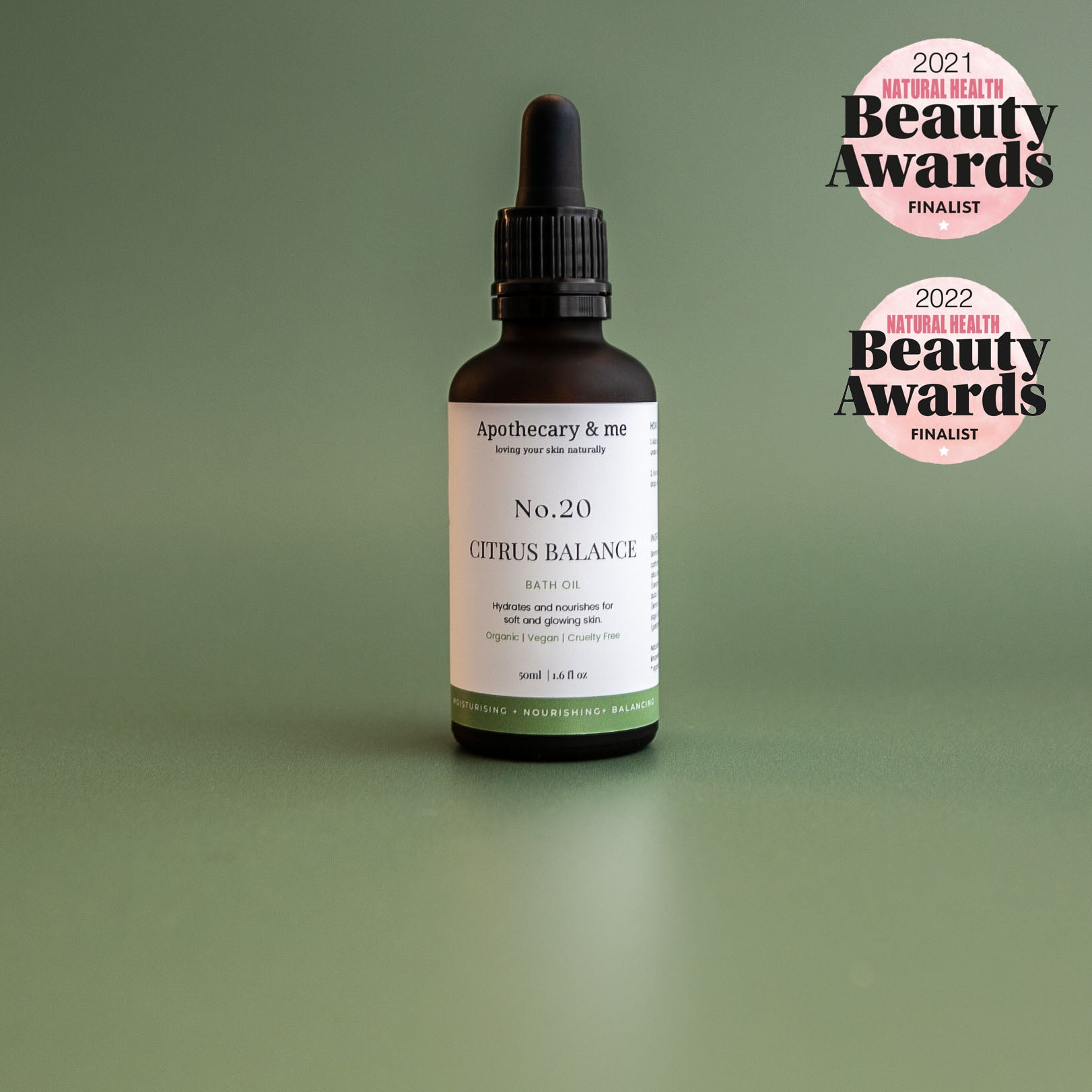 Citrus Balance Bath oil. Natural Organic Bath Oil