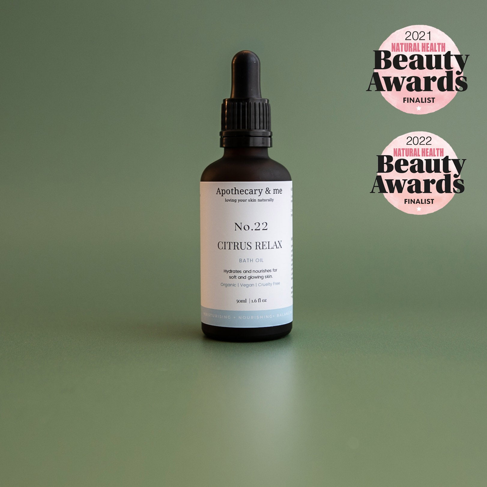 Citrus Relax Bath Oil, Natural Health Beauty Awards