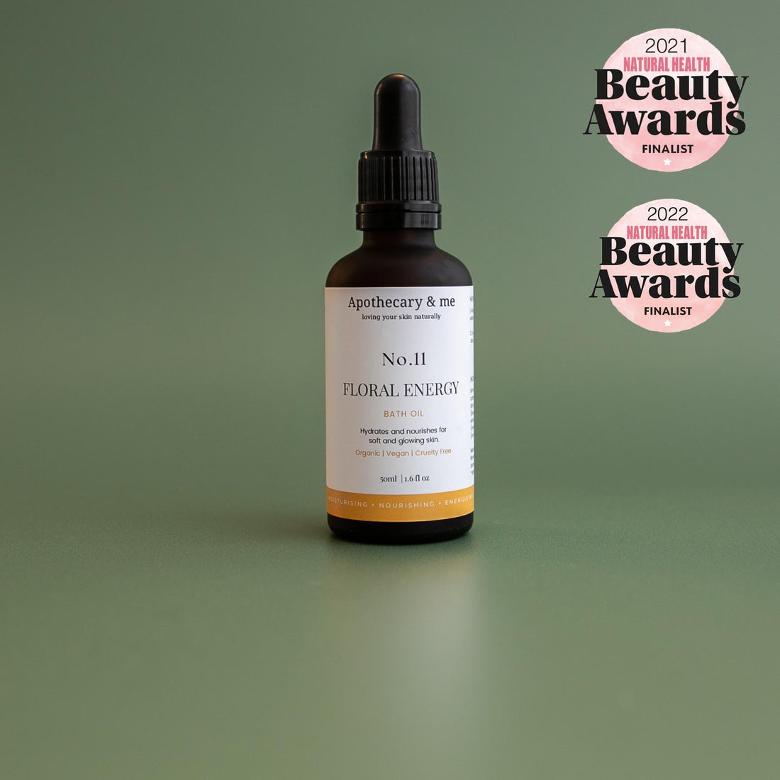 Floral Energy Bath Oil, Natural Health Beauty Awards